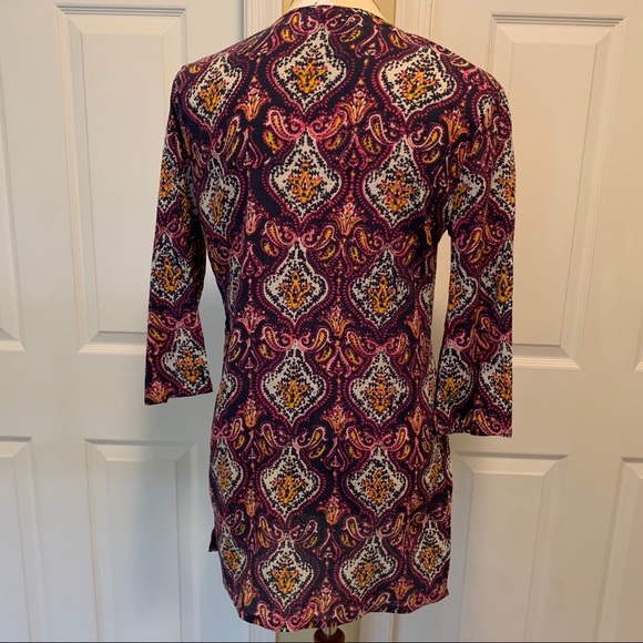 J. CREW Boho Printed Cotton Tunic - Picture 5 of 5